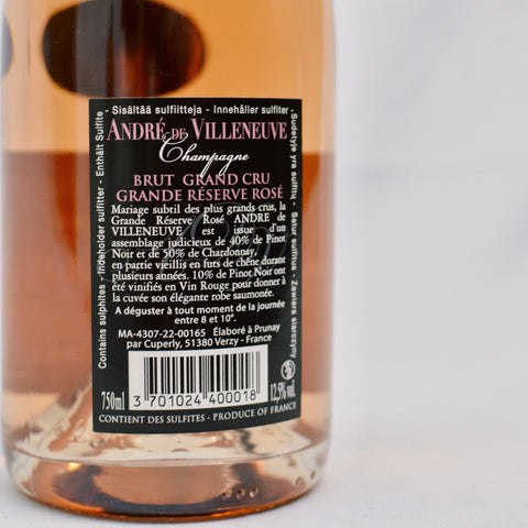 André de Villeneuve Rosé Grand Cru Champagne