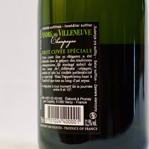 André de Villeneuve Brut Cuvée Spéciale Champagne